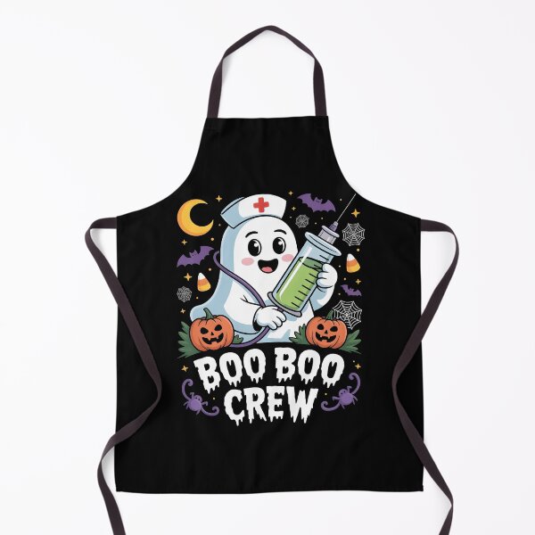 Item preview, Boo Boo Crew – Nurse Ghost Halloween T‑Shirt with Spooky Decorations designed and sold by Splotchly.
