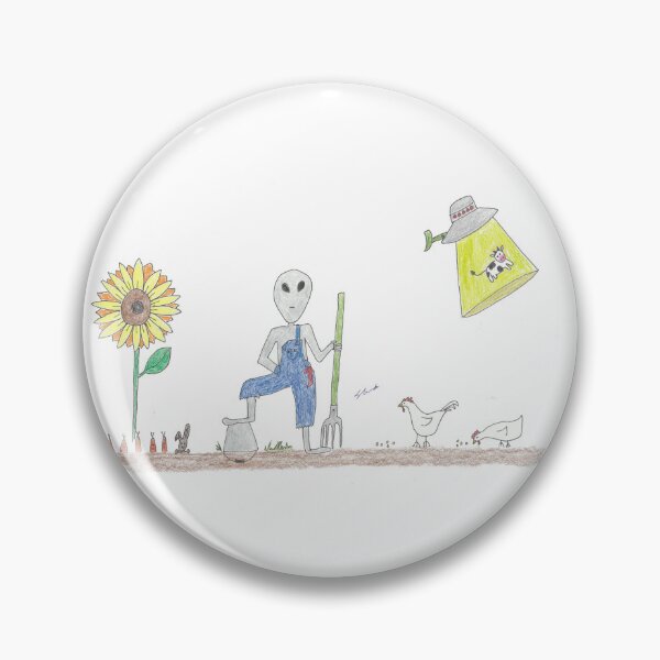 Item preview, Alien Farmer designed and sold by Cute Little Alien Designs.
