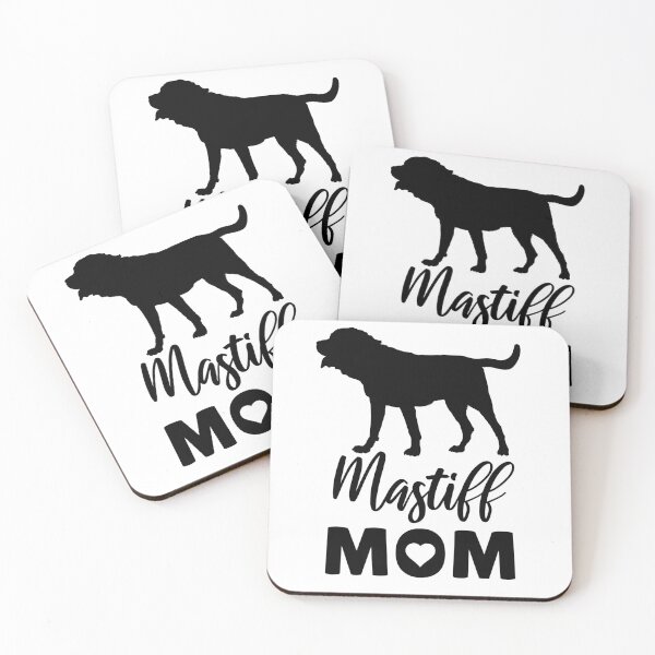 Artikelvorschau, Mastiff Mom – Schwarzes Silhouette-Hundedesign für große Hundeliebhaber entworfen und verkauft von EmeraldeaArt.
