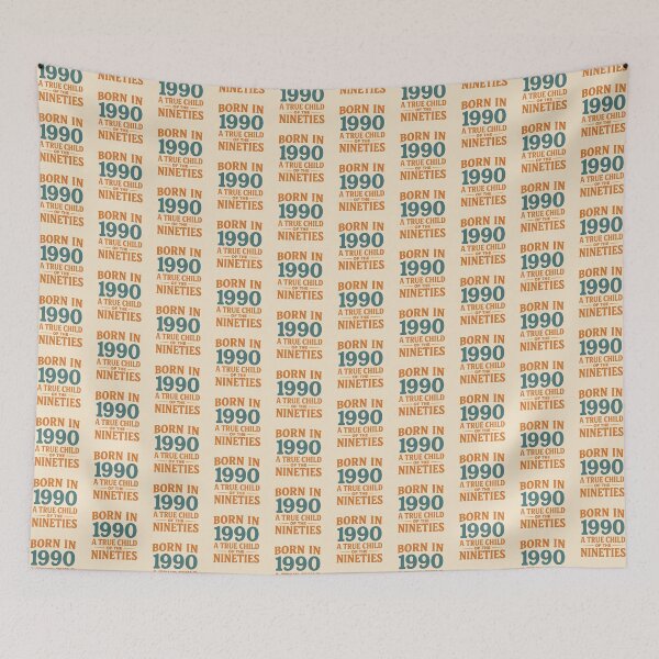Item preview, Born in 1990 – A True Child of the Nineties designed and sold by TheWonkyEaselCo.