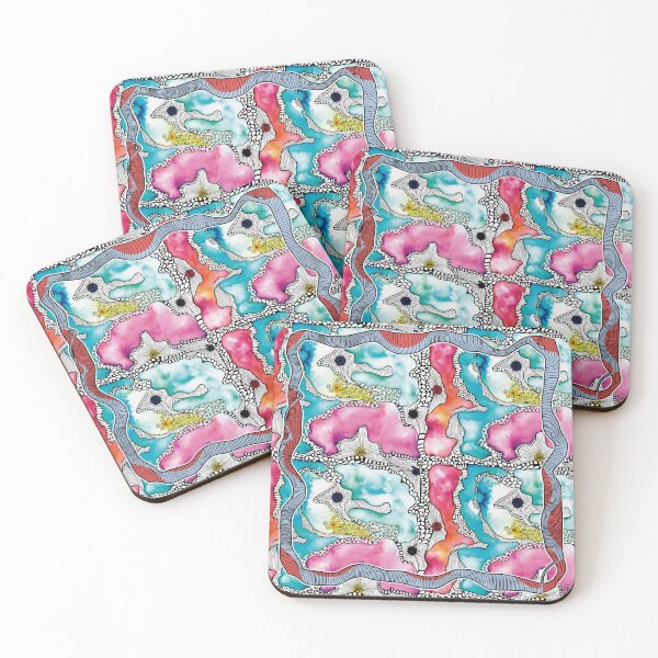 Item preview, Watercolor Stains with Intricate Lines designed and sold by lulo-pez-art.