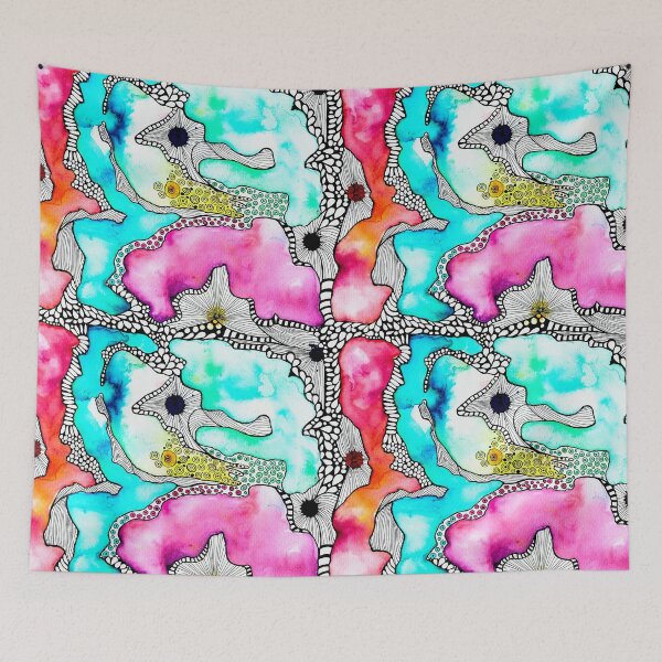 Item preview, Watercolor Stains with Intricate Lines designed and sold by lulo-pez-art.
