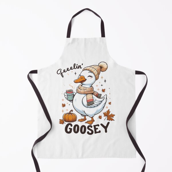 Item preview, Cute Autumn Goose Drinking Coffee – Cozy Fall Animal T-Shirt designed and sold by Shivartdesign36.