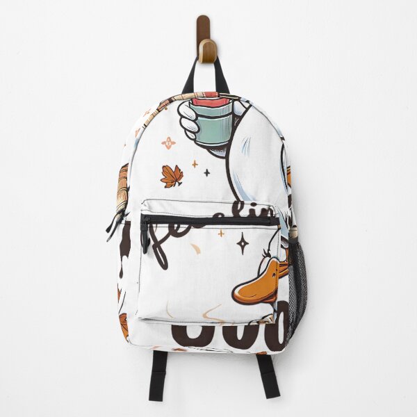 Item preview, Cute Autumn Goose Drinking Coffee – Cozy Fall Animal T-Shirt designed and sold by Shivartdesign36.