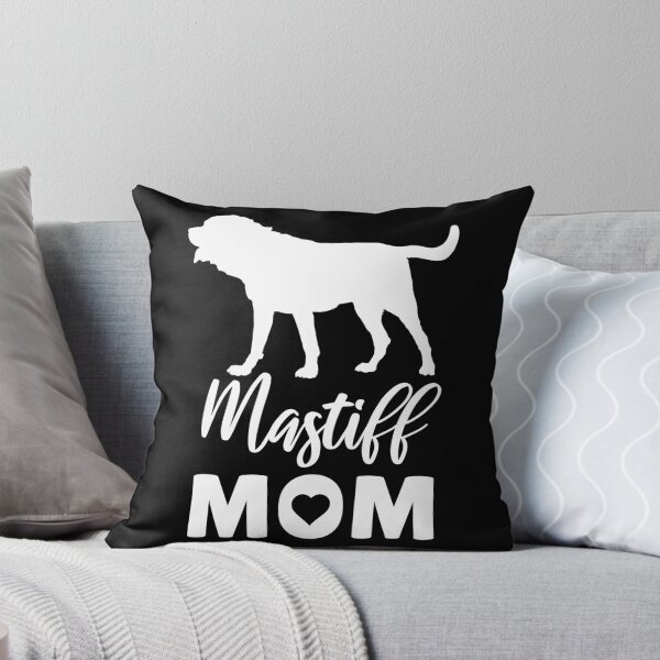 Artikelvorschau, Mastiff Mom – weißes Silhouette-Hundedesign für große Hundeliebhaber entworfen und verkauft von EmeraldeaArt.