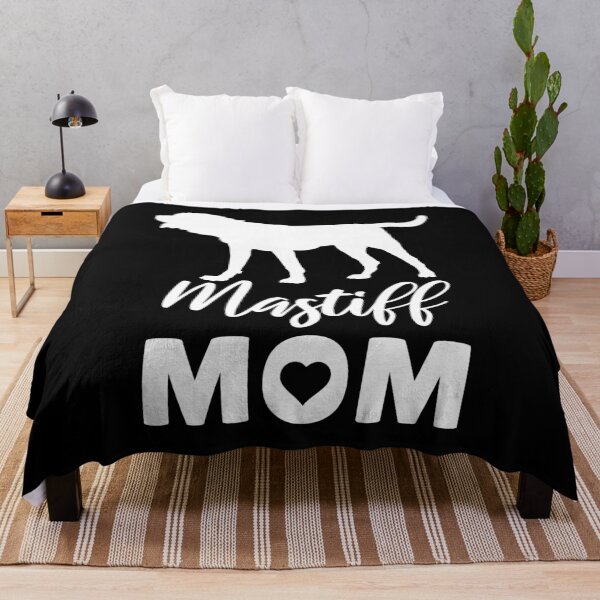 Item preview, Mastiff Mom – white Silhouette Dog Design for Big Dog Lovers designed and sold by EmeraldeaArt.
