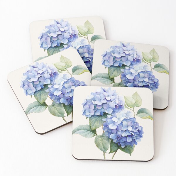 Item preview, blue hydrangea bundles watercolour  designed and sold by jessicaleah15.