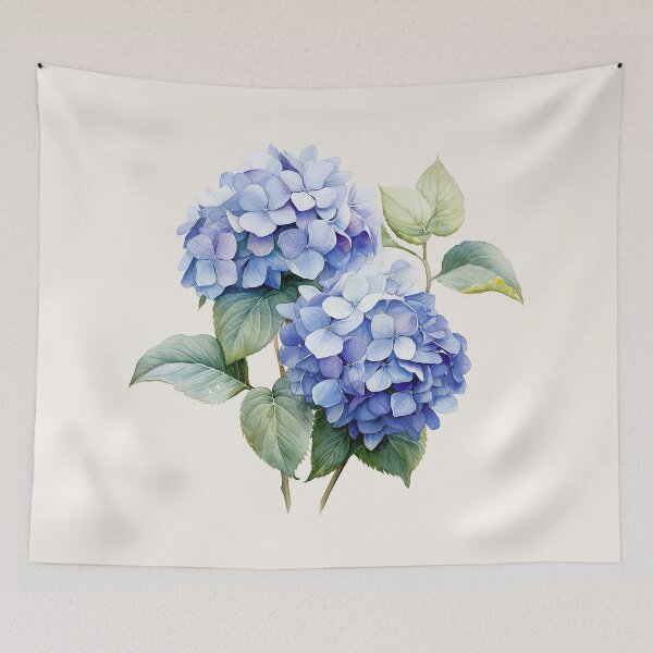 Item preview, blue hydrangea bundles watercolour  designed and sold by jessicaleah15.