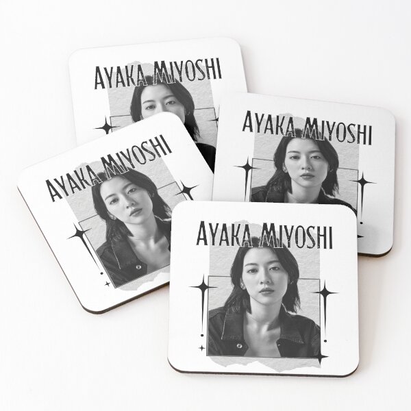 Item preview, Ayaka Miyoshi Japanese Actress  Dramas Monochrome Black and White Classic Design Collage  designed and sold by HELL0WBELLO.