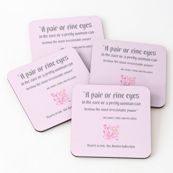 Item preview, A Pair of Fine Eyes – Mr. Darcy Quote | Pride and Prejudice | Wild Rose Edition   designed and sold by Novel Works Studio.