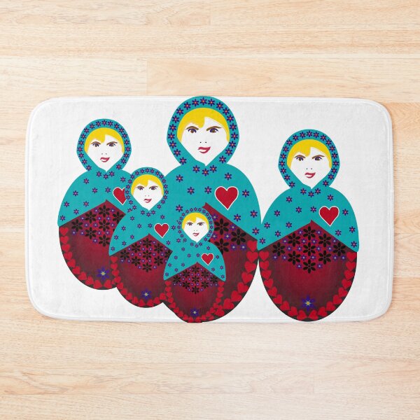 Item preview, Forget-Me-Not Matryoshka - Nesting Doll - Group of Dolls designed and sold by Kate Anderson Art.