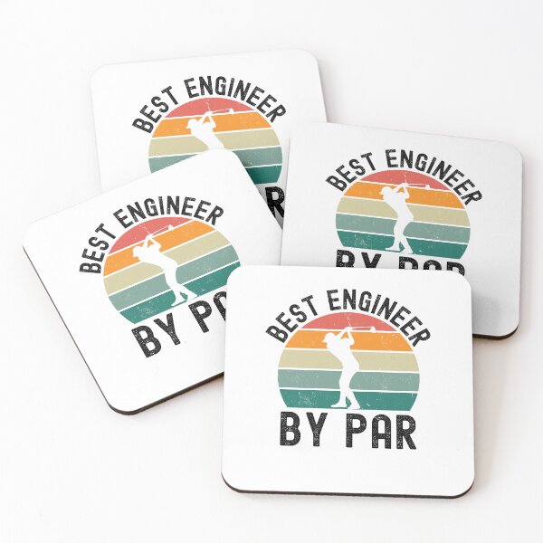 Item preview, Best Engineer by par funny Engineer golfing humor retro designed and sold by snowry.