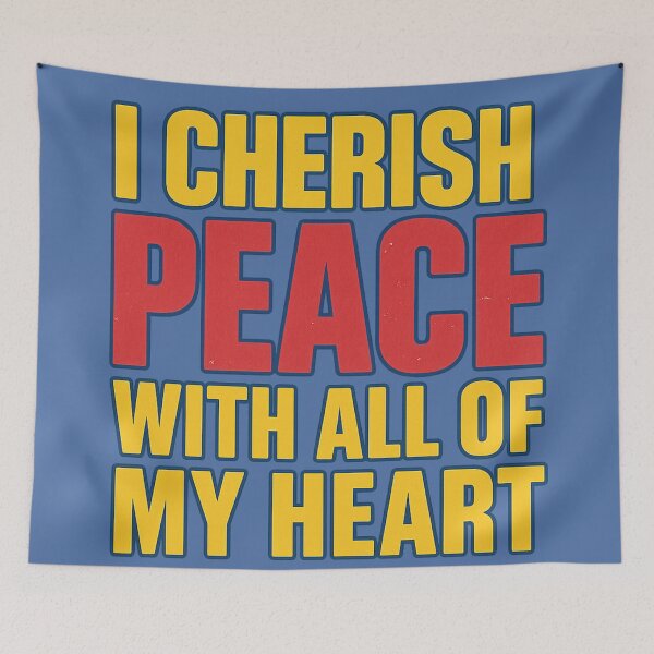 Item preview,  Iconic quote – I cherish peace with all of my heart  designed and sold by LoomisDreams.