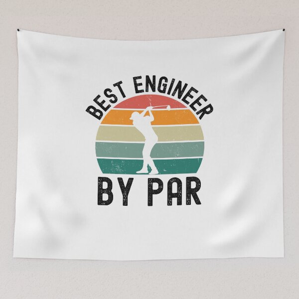 Item preview, Best Engineer by par funny Engineer golfing humor retro designed and sold by snowry.