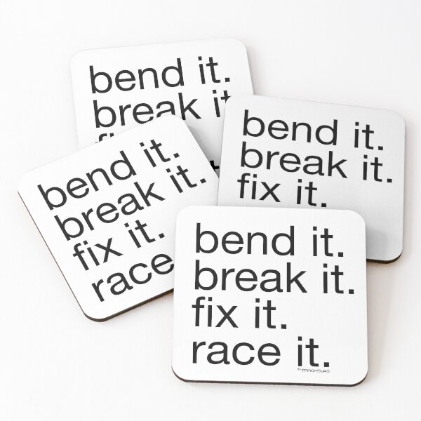 Item preview, bend, break, fix, race - black designed and sold by TrackSwag.