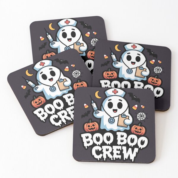 Item preview, Boo Boo Crew – Nurse Ghost Halloween T‑Shirt with Spooky Decorations designed and sold by Splotchly.
