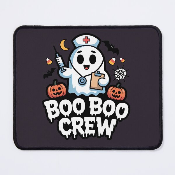 Item preview, Boo Boo Crew – Nurse Ghost Halloween T‑Shirt with Spooky Decorations designed and sold by Splotchly.