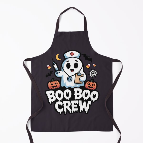 Item preview, Boo Boo Crew – Nurse Ghost Halloween T‑Shirt with Spooky Decorations designed and sold by Splotchly.