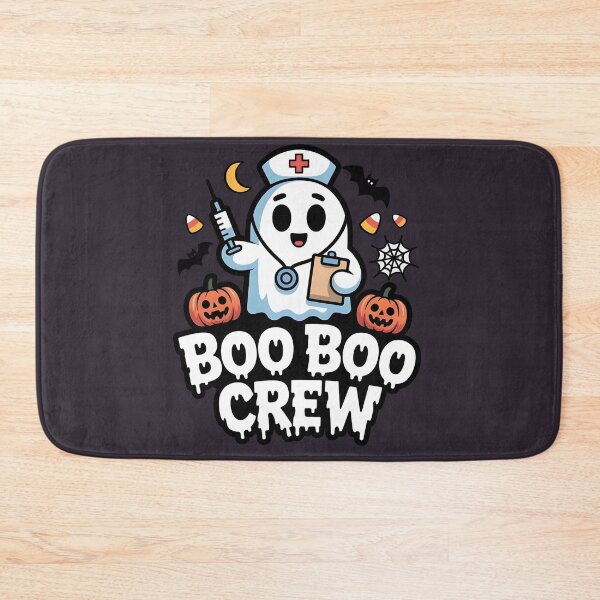 Item preview, Boo Boo Crew – Nurse Ghost Halloween T‑Shirt with Spooky Decorations designed and sold by Splotchly.