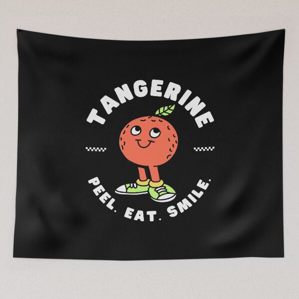 Item preview, Peel. Eat. Smile. (Tangerine) designed and sold by Peerless-Prime.
