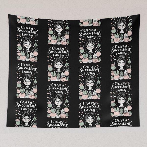 Item preview, Crazy Succulent Lady – Funny Plant Mom Gift designed and sold by LuxeGraphix.