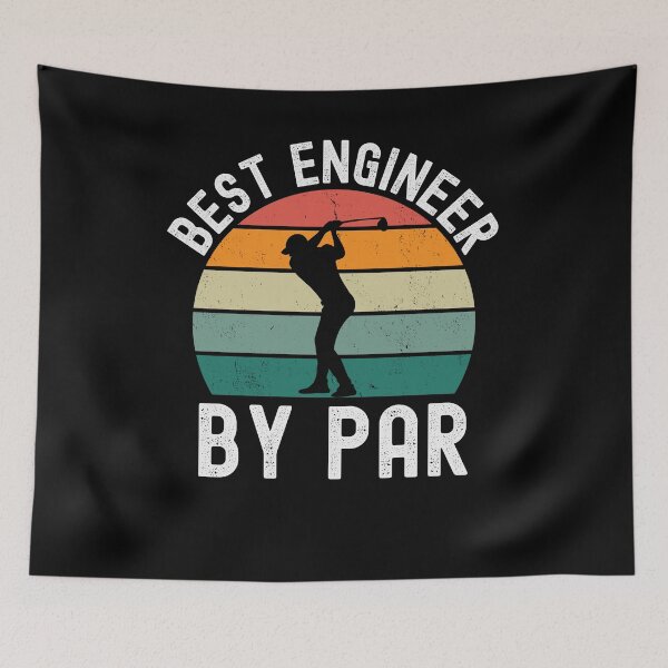 Item preview, Best Engineer by par funny Engineer golfing joke retro designed and sold by snowry.