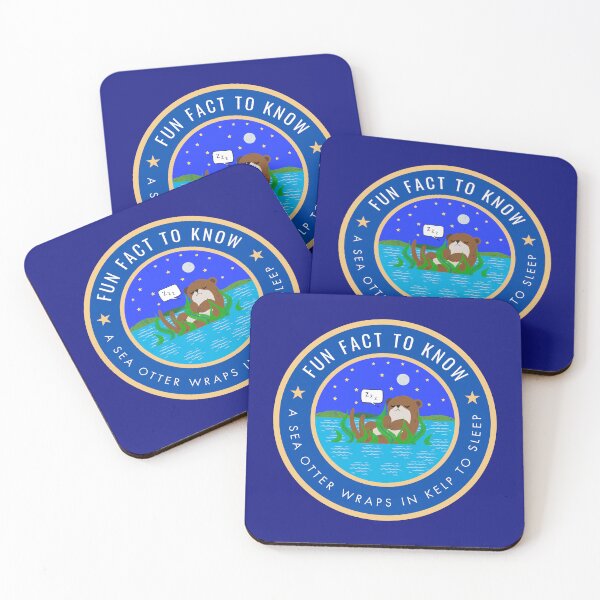 Item preview, Fun fact to know A sea otter wraps in kelp to sleep designed and sold by fev-rocks.
