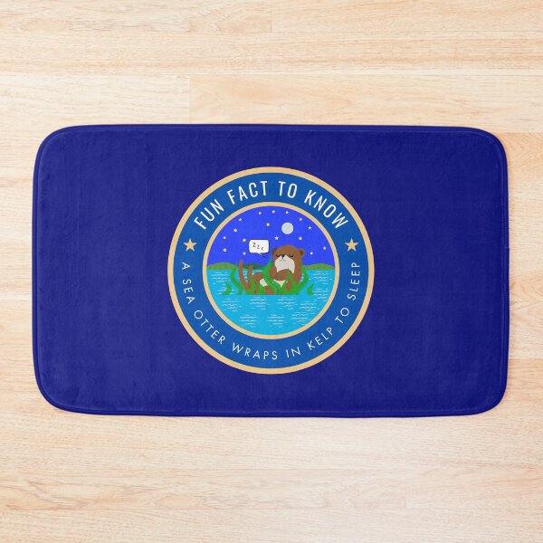 Item preview, Fun fact to know A sea otter wraps in kelp to sleep designed and sold by fev-rocks.