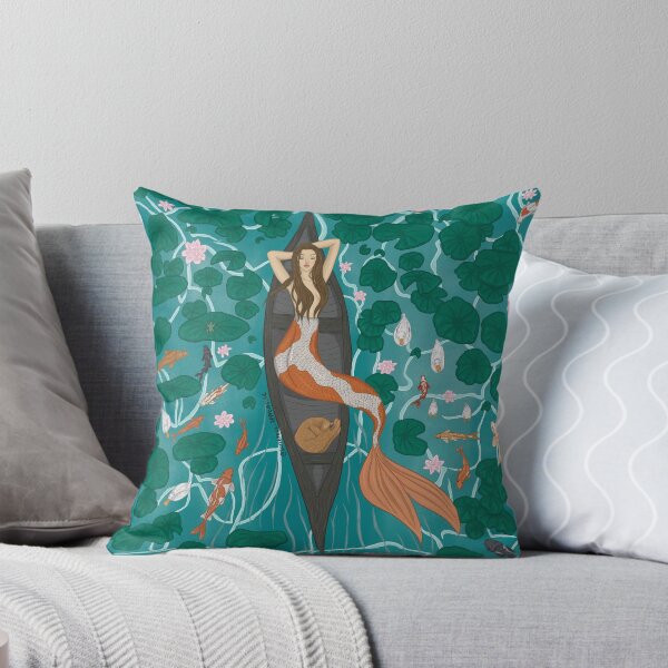 Item preview, Mermay serenity - peaceful mermaid in lily pond  designed and sold by SorceressApprentice.