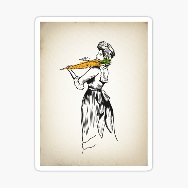 Violoniste à la carotte Sticker