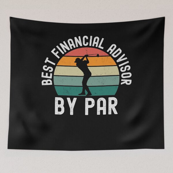Item preview, Best Finacial Advisor by par funny golfing joke retro designed and sold by snowry.