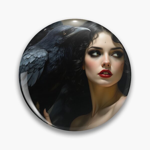 Item preview, Goddess Morrigan with Raven. designed and sold by SoniaSarkali.