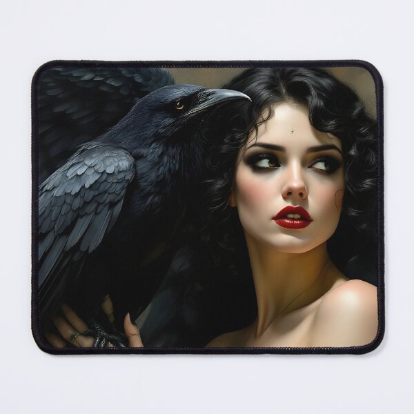 Item preview, Goddess Morrigan with Raven. designed and sold by SoniaSarkali.