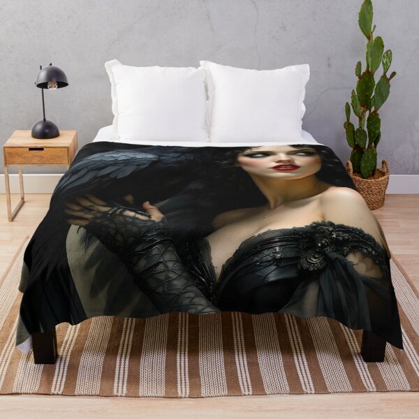 Item preview, Goddess Morrigan with Raven. designed and sold by SoniaSarkali.
