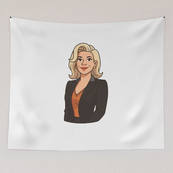 Item preview, Rebecca Welton – AFC Richmond Cartoon Character Illustration designed and sold by BackstopAndCo.