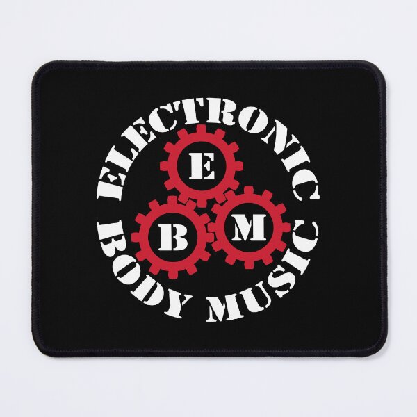 Aperçu de l'œuvre Musique électronique corporelle, engrenages EBM rouges créée et vendue par lathspell.