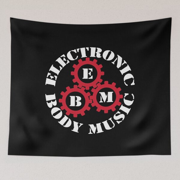 Item preview, Electronic Body Music EBM gears red designed and sold by lathspell.