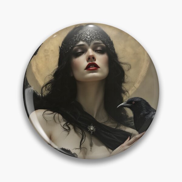 Item preview, Goddess Morrigan with Raven. designed and sold by SoniaSarkali.
