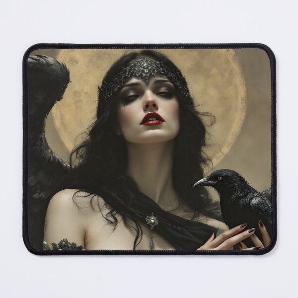 Item preview, Goddess Morrigan with Raven. designed and sold by SoniaSarkali.