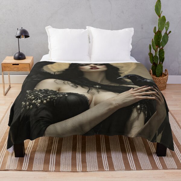 Item preview, Goddess Morrigan with Raven. designed and sold by SoniaSarkali.