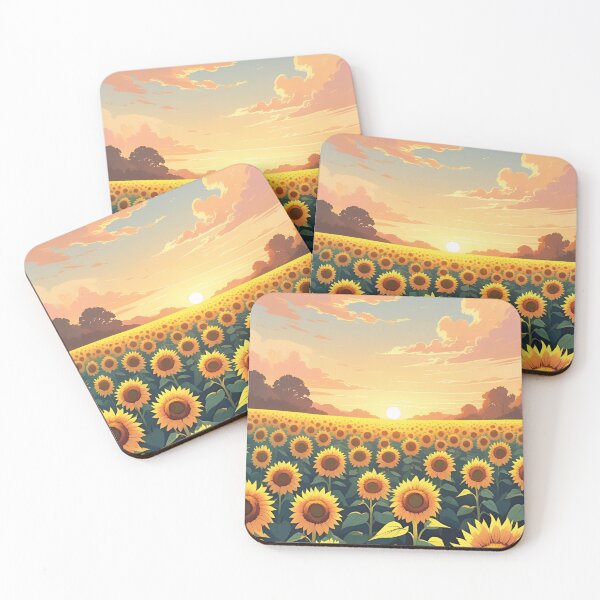 Item preview, Sunflowers in field golden hour designed and sold by Anisha  Vaz.