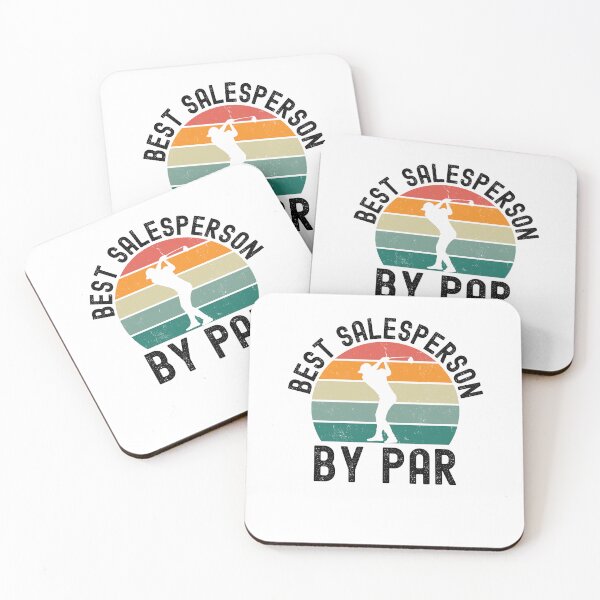 Item preview, Best Salesperson by par funny sales golfing humor retro designed and sold by snowry.