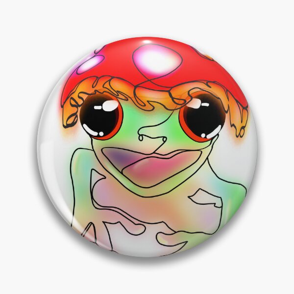Item preview, Doe Eyed Whimsical Frog in a Mushroom Hat – animalzinhats designed and sold by Ashley’sAnimalz.