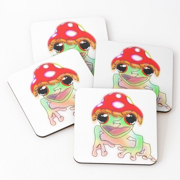 Item preview, Doe Eyed Whimsical Frog in a Mushroom Hat – animalzinhats designed and sold by Ashley’sAnimalz.