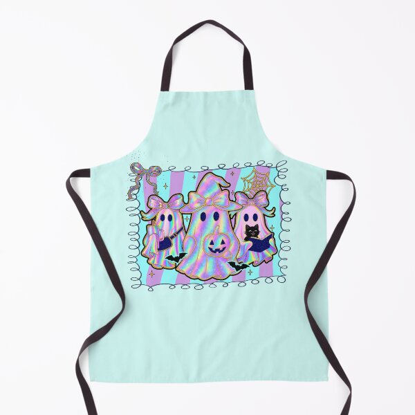 Item preview, Kawaii Pastel Ghost Trio – Cute Holographic Halloween Aesthetic designed and sold by Alluka Brand.