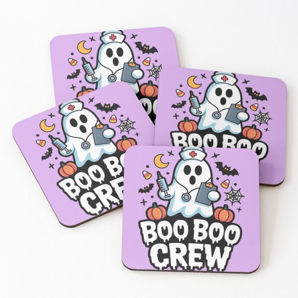 Item preview, Boo Boo Crew – Nurse Ghost Halloween T‑Shirt with Spooky Decorations designed and sold by Splotchly.