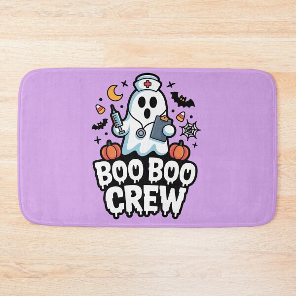 Item preview, Boo Boo Crew – Nurse Ghost Halloween T‑Shirt with Spooky Decorations designed and sold by Splotchly.