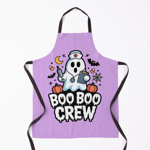 Item preview, Boo Boo Crew – Nurse Ghost Halloween T‑Shirt with Spooky Decorations designed and sold by Splotchly.