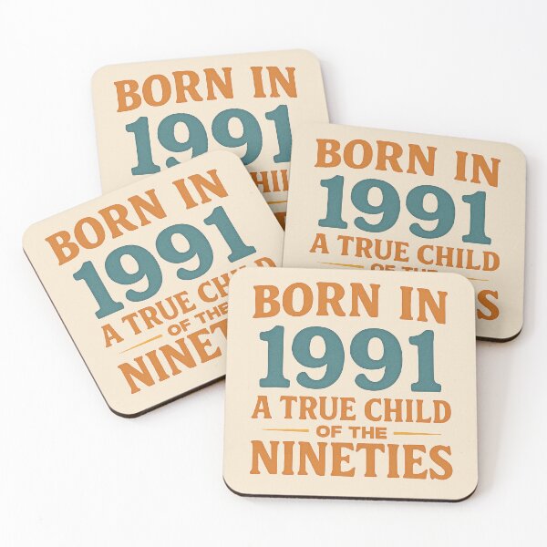 Item preview, Born in 1991 – A True Child of the Nineties designed and sold by TheWonkyEaselCo.