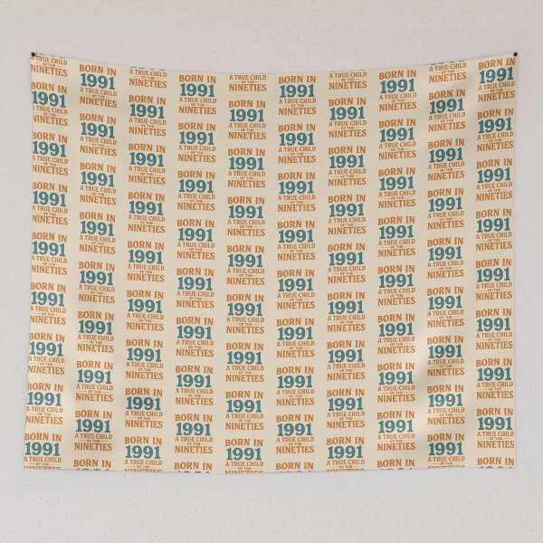 Item preview, Born in 1991 – A True Child of the Nineties designed and sold by TheWonkyEaselCo.